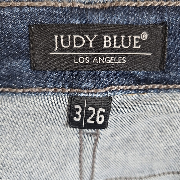 Judy Blue Women's Blue Distressed Jeans - Picture 3 of 14